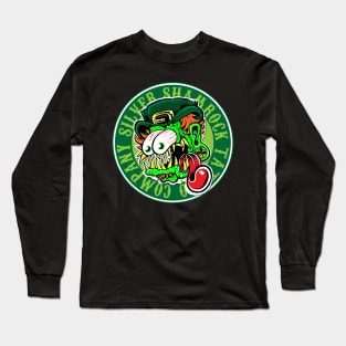 Silver Shamrock Tattoo Company Leprechaun Fink in Color! Long Sleeve T-Shirt